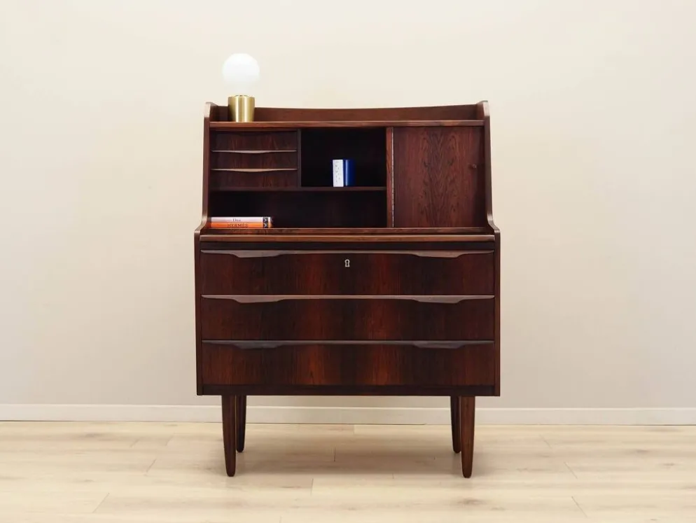 Secrétaire en palissandre, design danois, années 1970, fabrication : Danemark