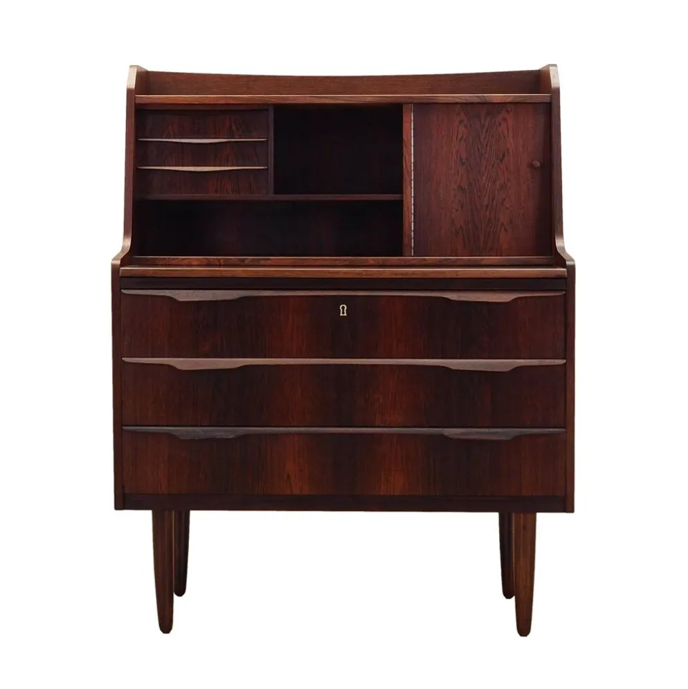 Secrétaire en palissandre, design danois, années 1970, fabrication : Danemark