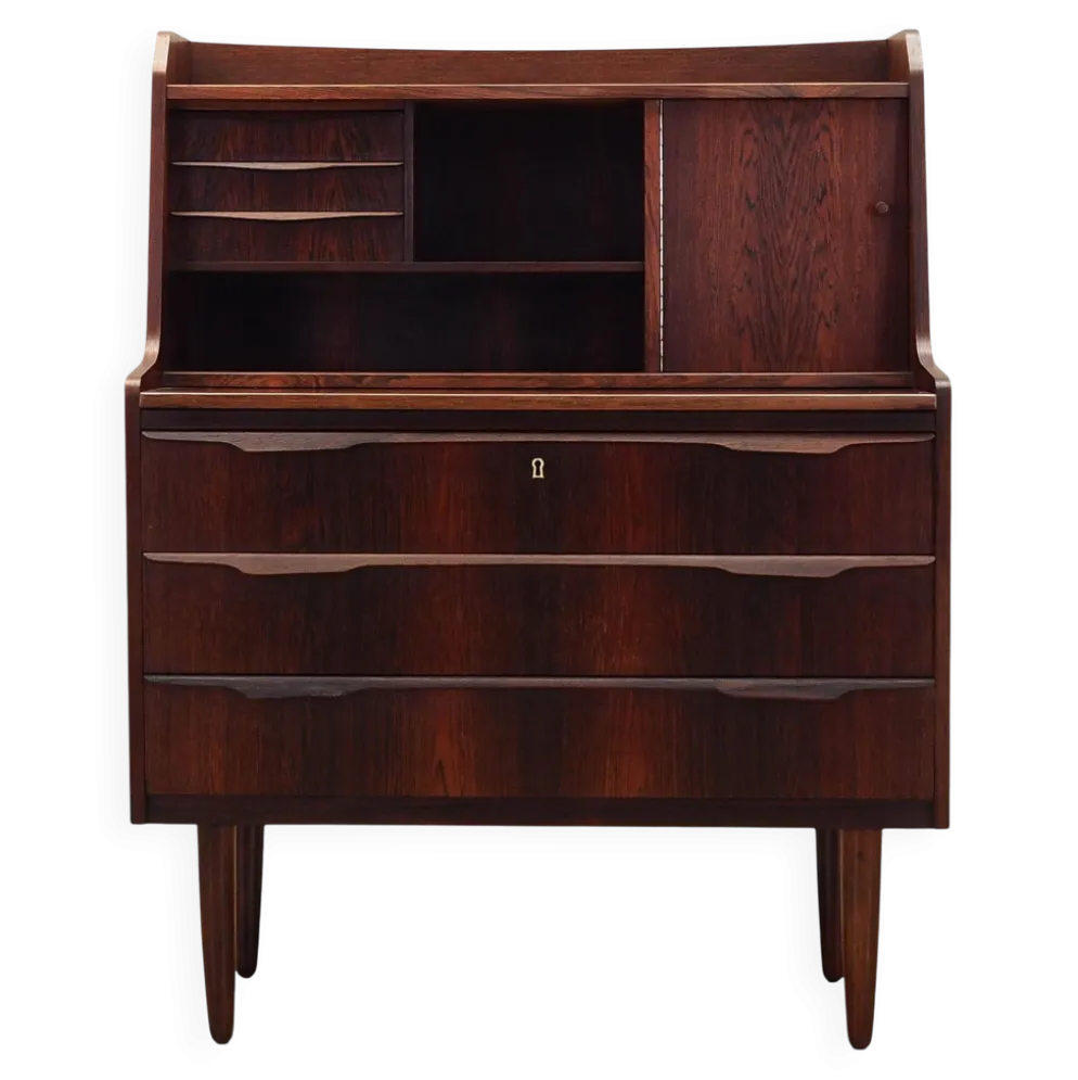 Secrétaire en palissandre, design danois, années 1970, fabrication : Danemark