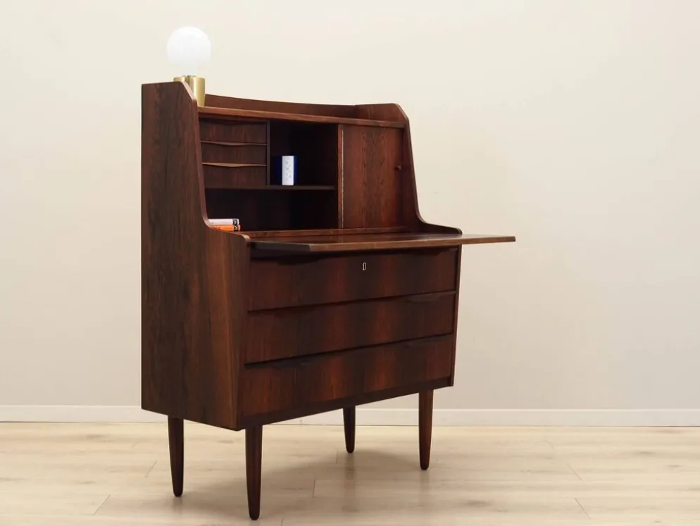 Secrétaire en palissandre, design danois, années 1970, fabrication : Danemark