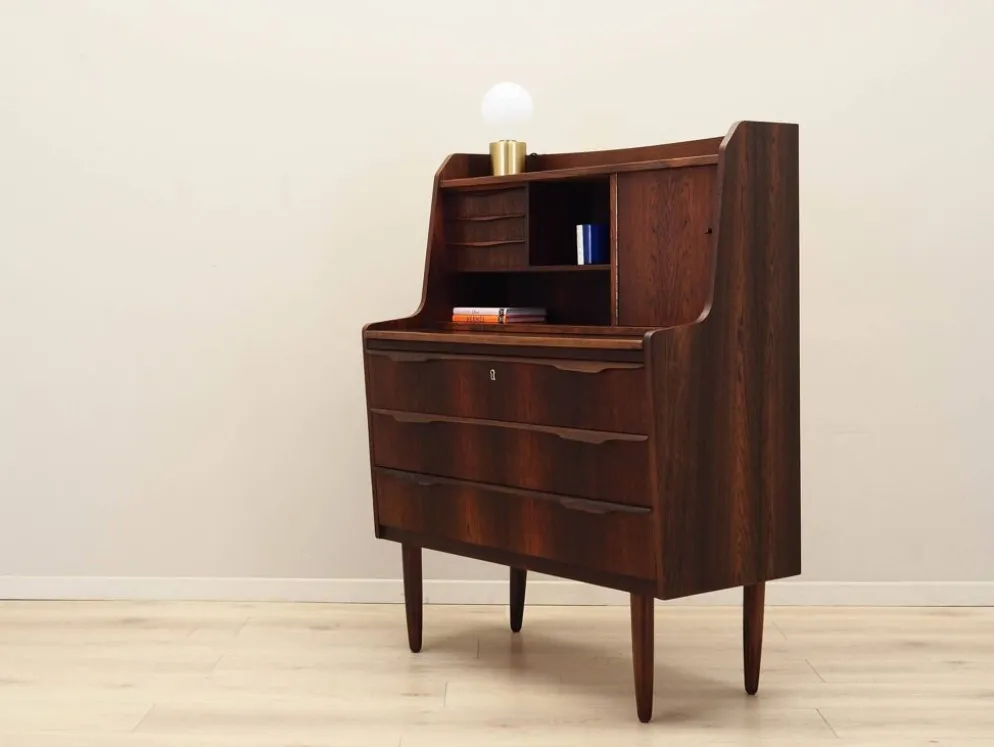 Secrétaire en palissandre, design danois, années 1970, fabrication : Danemark