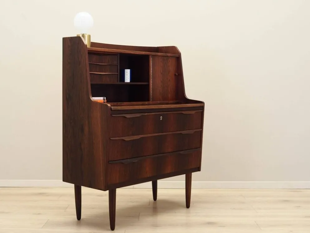 Secrétaire en palissandre, design danois, années 1970, fabrication : Danemark