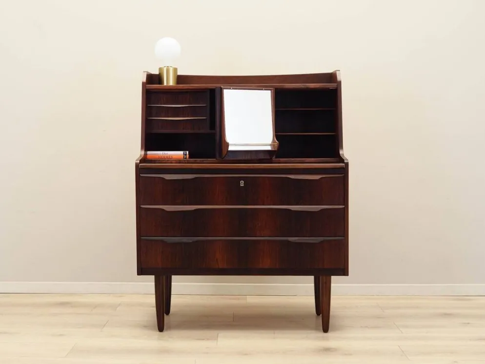 Secrétaire en palissandre, design danois, années 1970, fabrication : Danemark