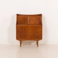 Secrétaire en teck danois avec coiffeuse cachée par Storgaard Nielsens MBF, 1960