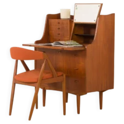 Secrétaire en teck danois avec coiffeuse cachée par Storgaard Nielsens MBF, 1960