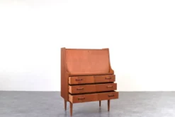 Secrétaire en teck danois du milieu du siècle par Gunnar Nielsen pour Tibergaard, années 1960.
