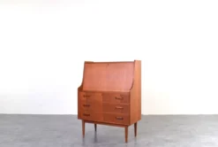 Secrétaire en teck danois du milieu du siècle par Gunnar Nielsen pour Tibergaard, années 1960.
