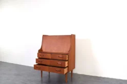 Secrétaire en teck danois du milieu du siècle par Gunnar Nielsen pour Tibergaard, années 1960.