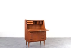 Secrétaire en teck danois du milieu du siècle par Gunnar Nielsen pour Tibergaard, années 1960.