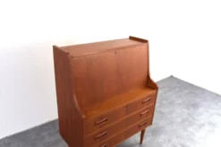 Secrétaire en teck danois du milieu du siècle par Gunnar Nielsen pour Tibergaard, années 1960.