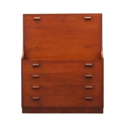 Secrétaire en teck, design danois, années 1960, designer : Børge Mogensen