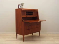 Secrétaire en teck, design danois, années 1960, designer : Erling Torvits, fabrication