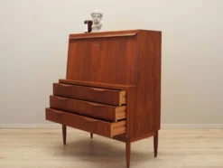 Secrétaire en teck, design danois, années 1960, designer : Erling Torvits, fabrication