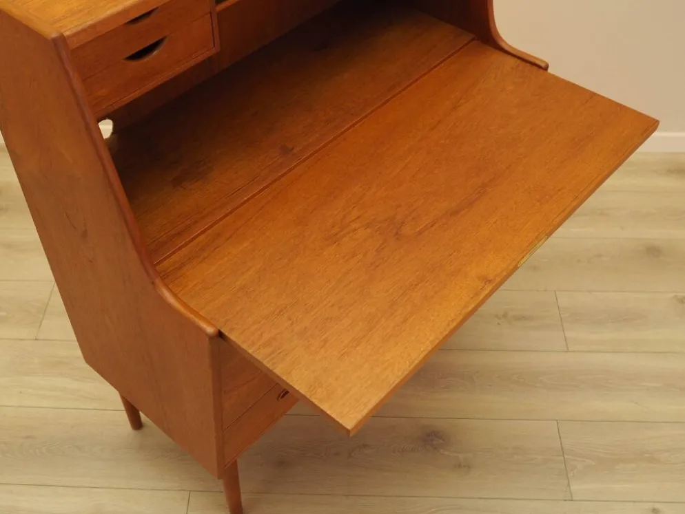 Secrétaire en teck, design danois, années 1960, designer : Arne Wahl Iversen, fabricant