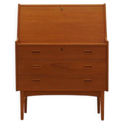 Secrétaire en teck, design danois, années 1960, designer : Arne Wahl Iversen, fabricant