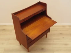 Secrétaire en teck, design danois, années 1970, fabriqué au Danemark