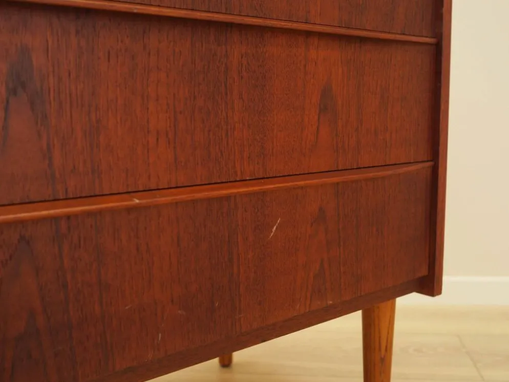 Secrétaire en teck, design danois, années 1970, fabriqué au Danemark