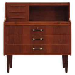 Secrétaire en teck, design danois, années 1970, production : Danemark