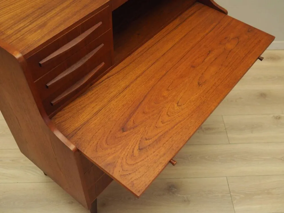 Secrétaire en teck, design danois, années 1970, production : Danemark