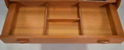 Secrétaire en teck par Dyrlund Danemark bureau des années 1960 Vintage Mid-Century