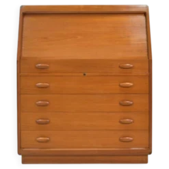 Secrétaire en teck par Dyrlund Danemark bureau des années 1960 Vintage Mid-Century