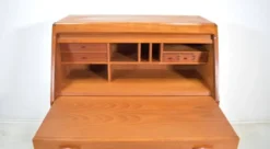 Secrétaire en teck par Dyrlund Danemark bureau des années 1960 Vintage Mid-Century