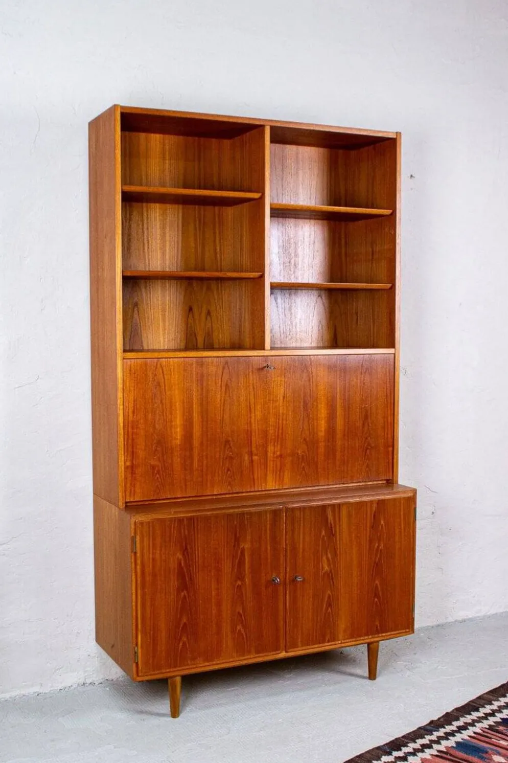Secrétaire en Teck par Poul Hundevad pour Hundevad & Co., Danemark, 1960s
