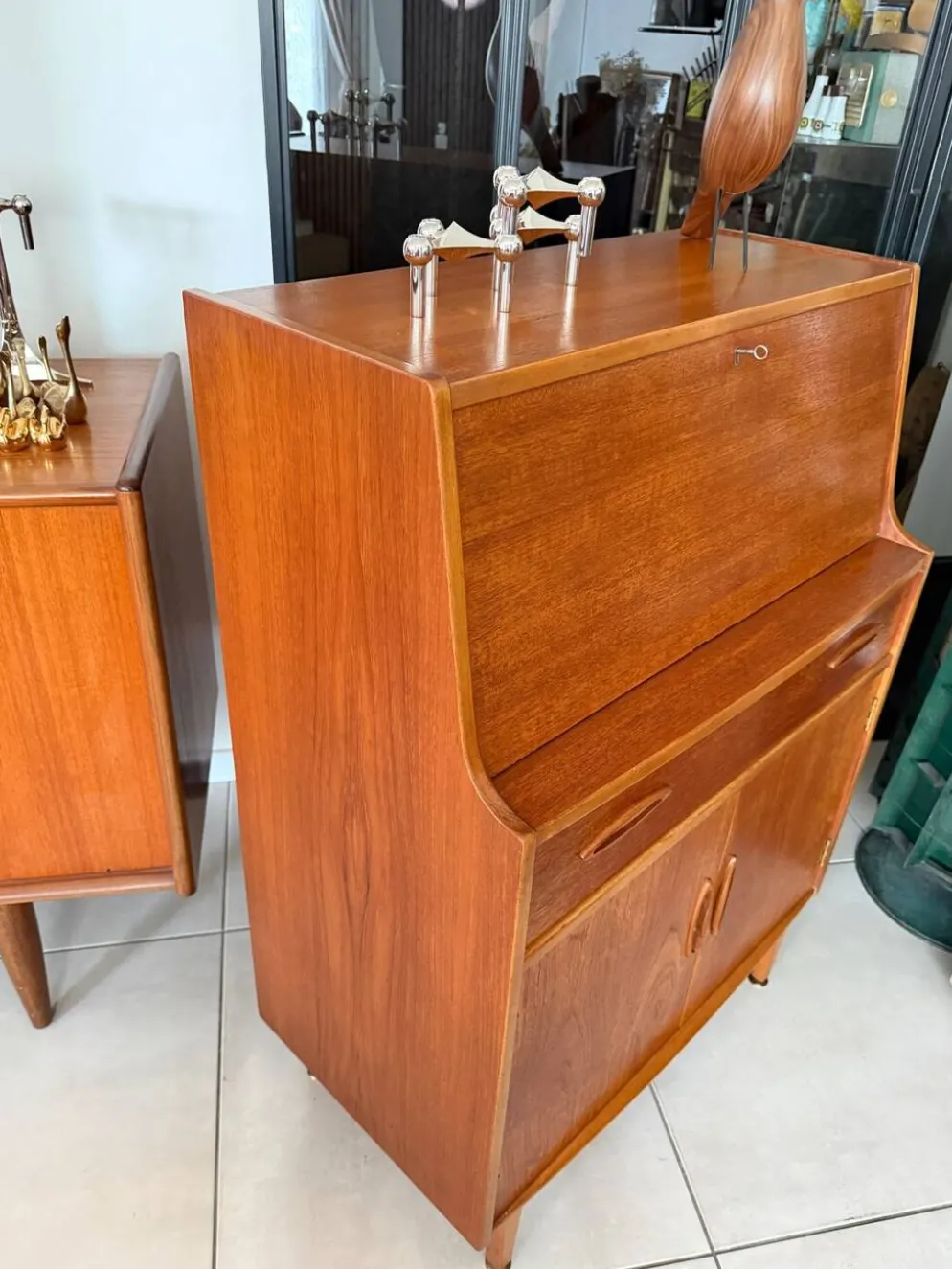 Secrétaire Jentique vintage en teck