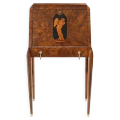 Secrétaire loupe d’amboine vers 1920
