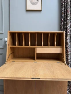 Secrétaire mid-century en chêne (rénovée)