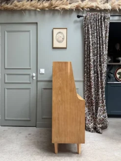 Secrétaire mid-century en chêne (rénovée)