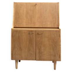 Secrétaire mid-century en chêne (rénovée)