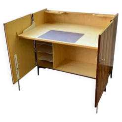 Secrétaire Mid Century Magic Box Bureau à domicile en précieux bois de palissandre