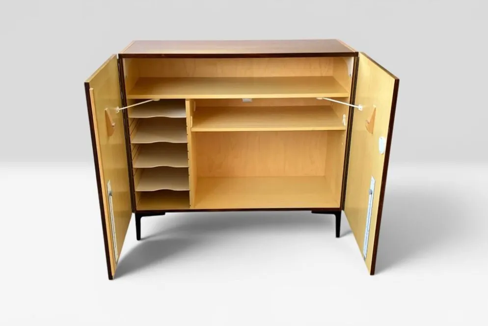 Secrétaire Mid Century Magic Box Bureau à domicile en précieux bois de palissandre
