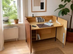 Secrétaire Mid Century Magic Box Bureau à domicile en précieux bois de palissandre