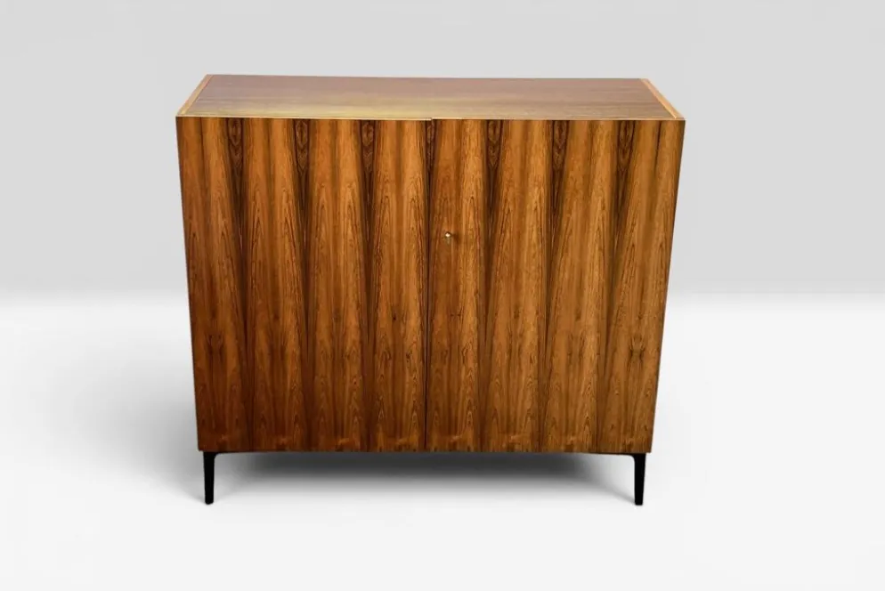 Secrétaire Mid Century Magic Box Bureau à domicile en précieux bois de palissandre