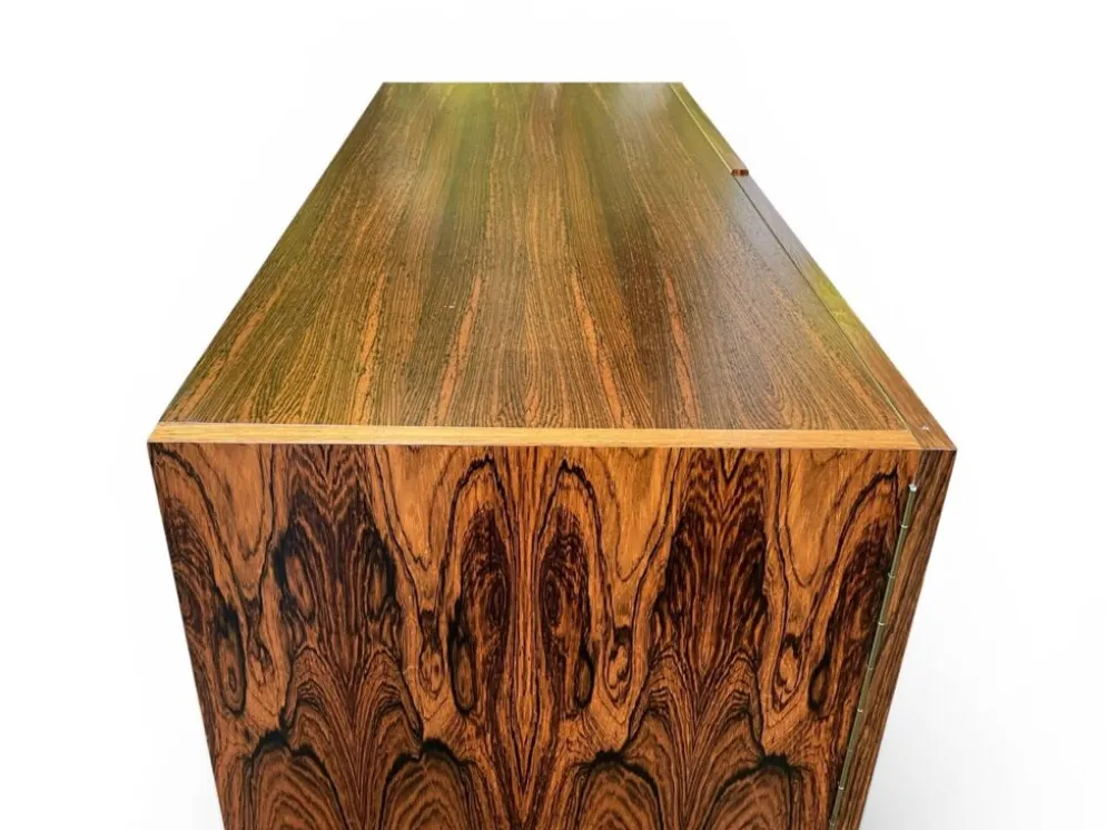 Secrétaire Mid Century Magic Box Bureau à domicile en précieux bois de palissandre