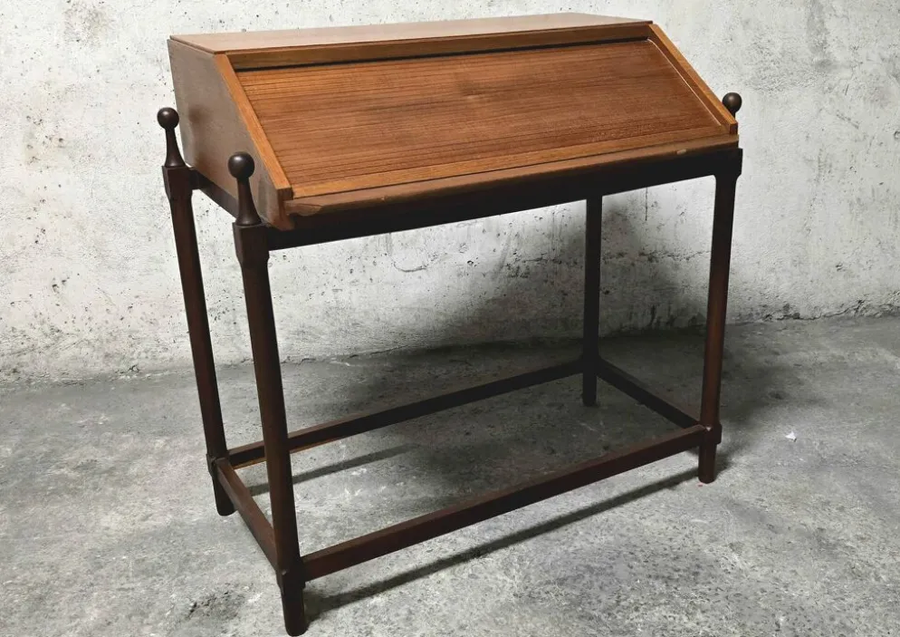 Secrétaire moderniste en teck de Fratelli Proserpio, Italie, 1960