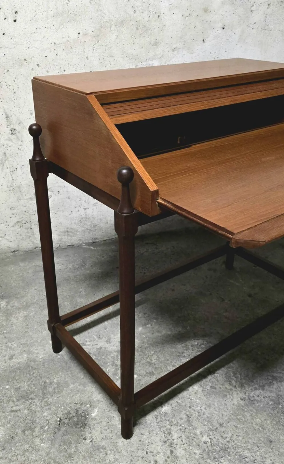 Secrétaire moderniste en teck de Fratelli Proserpio, Italie, 1960