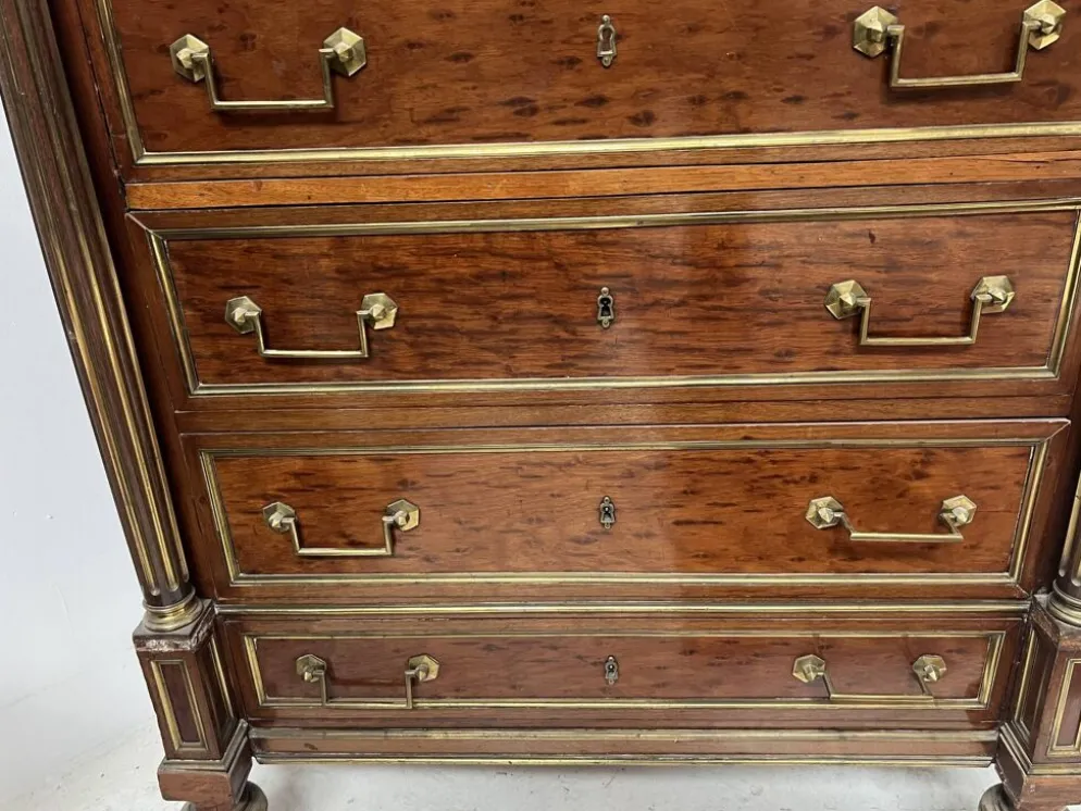 Secrétaire Napoléon III de style Louis XVI en acajou XIX siècle