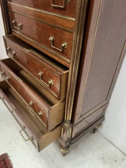 Secrétaire Napoléon III de style Louis XVI en acajou XIX siècle