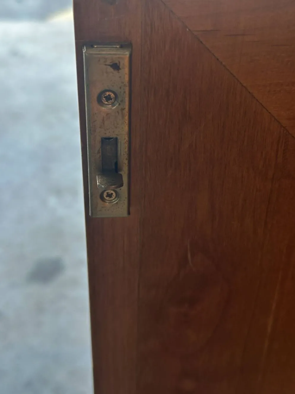 Secrétaire à rideau en merisier – Petit bureau de rangement, seconde m