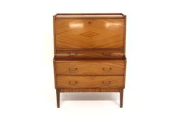 Secrétaire scandinave en acajou, Suède, 1960
