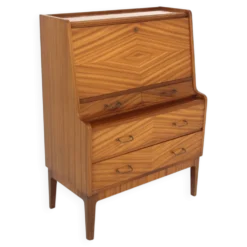 Secrétaire scandinave en acajou, Suède, 1960