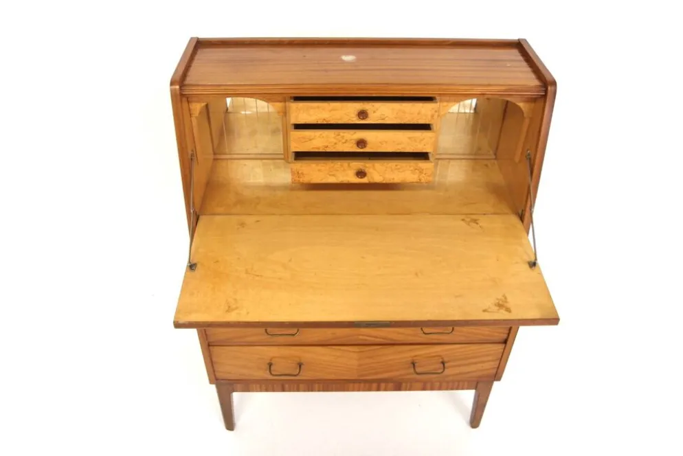Secrétaire scandinave en acajou, Suède, 1960