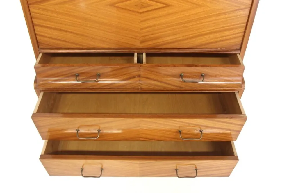 Secrétaire scandinave en acajou, Suède, 1960