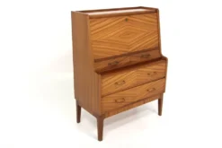 Secrétaire scandinave en acajou, Suède, 1960