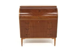 Secrétaire scandinave en acajou, Bröderna Gustafssons, Suède, 1950