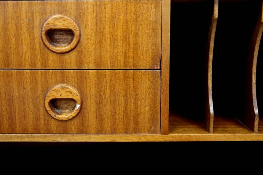 Secrétaire scandinave en acajou, Suède, 1950