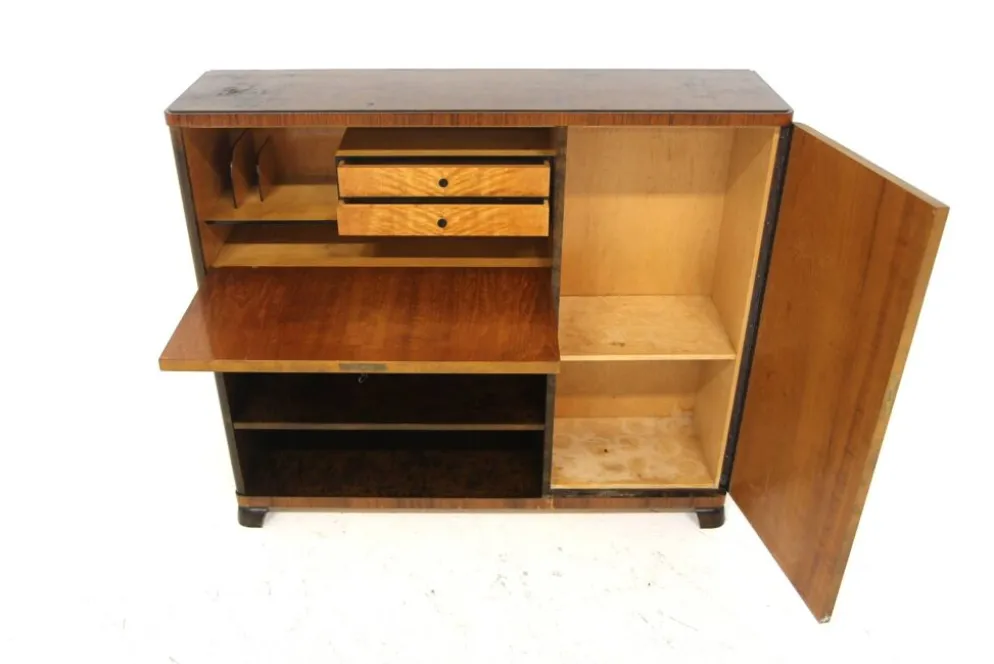 Secrétaire scandinave en bouleau, Swedish modern, Suède, 1940